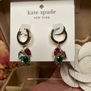 KATE SPADE♠️ Gold and Multicolor Earrings(MSRP 88$) NWT DUST BAG INCLUDED.